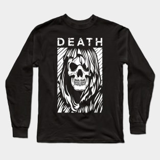 Skull Reaper Vintage Tattoo Long Sleeve T-Shirt